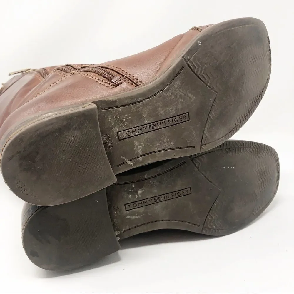 TOMMY HILFIGER | Tan Leather Riding Type Boots 6.5